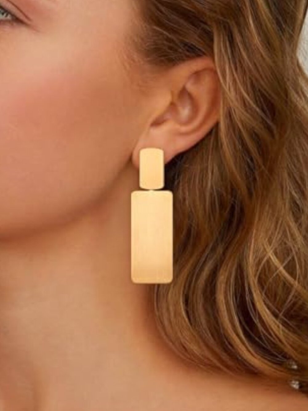 New - Gold Drop Dangle Earrings Long Geometric Dangle Earrings for‎ Women